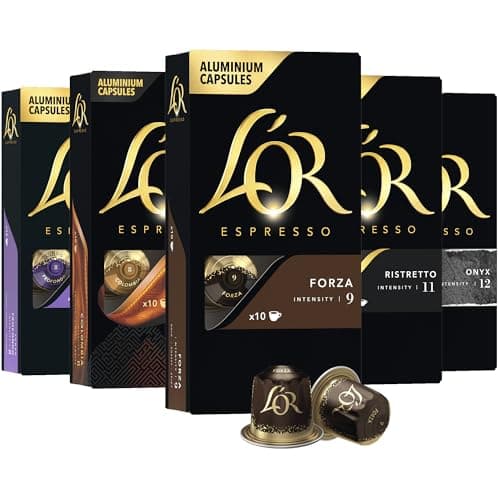 L'OR Espresso Capsules, 50 Count Variety Pack, Single-Serve Aluminum Coffee Capsules Compatible with the L'OR BARISTA System & *Nespresso Original Machines - Image 1