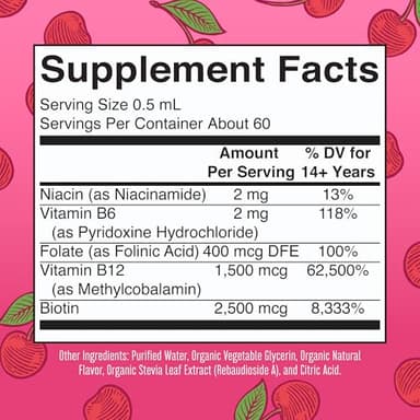 MaryRuth Organics Vitamin B Complex | B Vitamins Complex | Biotin | Vitamin B12 | Niacin | Folate | Metabolic Support Supplement | Vegan | USDA Organic | Non-GMO | Gluten Free | 2 Month Supply - Image 2