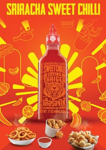 Crying Thaiger Sriracha Sweet Chili Sauce in Squeeze Bottle 18.9 Ounce, Vegan, Gluten Free, Non-GMO, from Thailand (Pack of 1) - Image 2