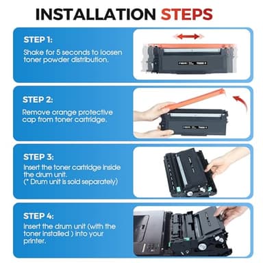 SUDLTO Compatible Toner Cartridge Replacement for TN660 TN630 TN-630 TN-660 Use for HL-L2300D HL-L2380DW HL-L2320D DCP-L2540DW HL-L2340DW HL-L2360DW HL-L2305W (2 Black) - Image 7