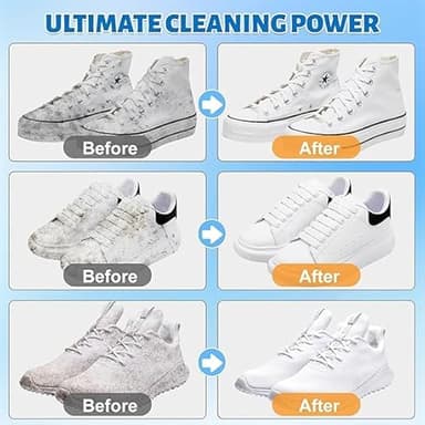2025 NEW Shoe Cleaner, 5.7 fl.oz Sneaker Cleaner Foam for Removing Stains and Dirt, Shoe Cleaning Kit for White Shoes - Image 6