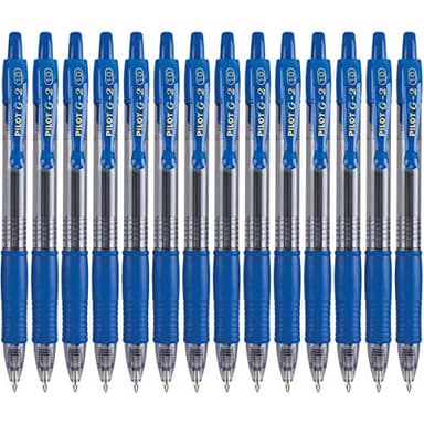 Pilot, G2 Premium Gel Roller Pens, Bold Point 1 mm, Pack of 14, Blue - Image 1