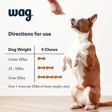 Amazon Brand - Wag Probiotic Supplement Daily Chews for Dogs, Supports Digestion and Gut Health, Natural Duck Flavor, 90 count - Image 7