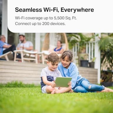 TP-Link Deco XE70 Pro AXE4900 Tri-Band WiFi 6E Mesh WiFi System - 2.5G WAN/LAN Ports, 4.9 Gbps Wi-Fi 5,500 Sq. Ft Coverage, Connect up to 200 Devices, 6 GHz Band, 2-Pack - Image 6