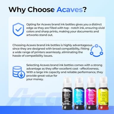 Acaves Sublimation Ink Refilled Bottles 400ML Compatible for ET2400 ET2720 ET2760 ET2750 ET4800 ET-2800 ET-2803 ET-2850 Inkjet Printers Heat Press Transfer on Mugs T-Shirts, 4 Pack - Image 6