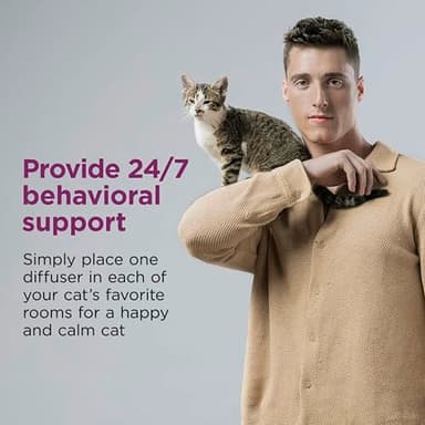 Comfort Zone 60 Day Starter Kit: 1 Cat Calming Diffuser & 2 Refills; Cat Pheromones Help Anxiety; Reduce Stress, Urine Marking, Scratching - Image 6