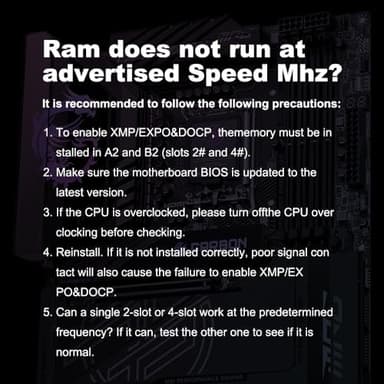 Computer Desktop Memory Ram DDR5 32GB(2x16GB) 6000MT/s CL36 1.35V Overclocking XMP 3.0 & AMD Expo with Heatsink for PC Gaming/Office/PS,Silver - Image 3