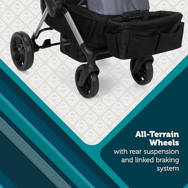 Safety 1st Summit Wagon Stroller for 2 Kids with Removable Tray in High Street - Image 4