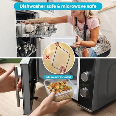 5 PCS Large Fruit Containers for Fridge - Leakproof Food Storage Containers with Removable Colander - Dishwasher & microwave safe Produce Containers Keep Fruits, Vegetables, Berry, Meat Fresh longer - Image 6