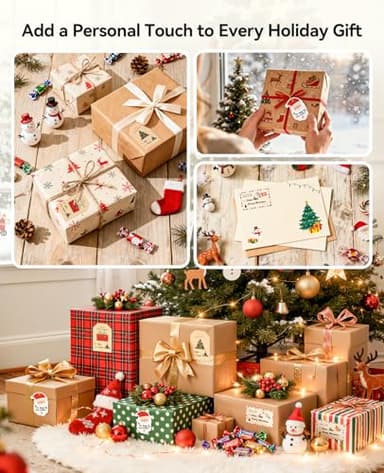 NIIMBOT B1 Label Maker Machine with 3 Tapes, 50x30mm/50x80mm/ 50x50mm Round Labels, Bluetooth Thermal Label Printer for Small Business,Office,Home,School (Blue, 1 Printer+3 Roll Label) - Image 3