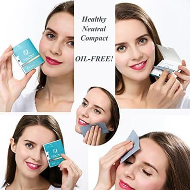 Oil Absorbing Facial Blotting Sheets For Oily Skin, 100 Count, pack of 6 - Natural Bamboo Charcoal Handy Face Blotting Paper for Both Women and Men Use - Image 3