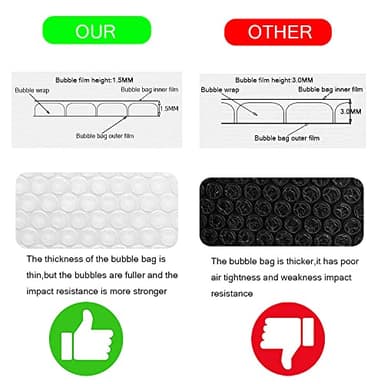 packbabol Kraft Bubble Mailers 6x10 Inch 50 Pcs,Small Self-Sealing Mail Shipping Bags,Yellow Padded Envelopes #0 - Image 6