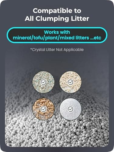 ABRCT Self-Cleaning Litter Box Automatic Electronic Hands-Free Smart Robot self Cleaning Litter Box - Large 60L Capacity, Safe Anti-Pinch,with Deodorizer and Liner,for Multiple Cats (Grey Pro) - Image 8