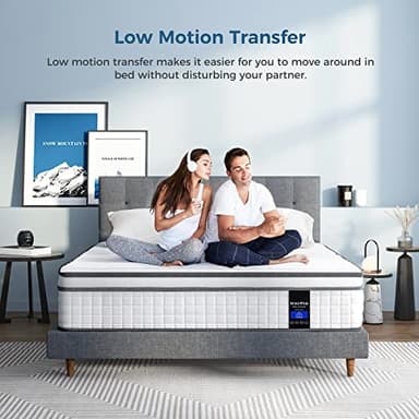 Inofia Twin Mattress, 10 Inch Twin Size Hybrid Mattress with Gel Memory Foam, Breathable Comfortable Single Mattress, Fiberglass Free, Individually Wrapped Coils, Supportive&Pressure Relief - Image 5