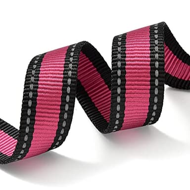 Mile High Life Dog Collar | Nylon Reflective Dog Collars | Light Weight Puppy Collars | Pink Dog Collars for Large Dogs (Pink, Large) - Image 3
