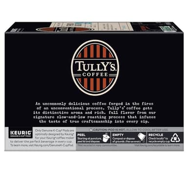 Tully's Coffee French Roast, Keurig Single Serve K-Cup Pods, Dark Roast Coffee, 60 Count, (6 Packs of 10) - Image 13