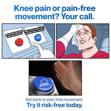 Modvel 2 Pack Knee Brace for Women & Men - Workout Knees Compression Sleeve for Knee Pain Relief Joint Support for ACL, Arthritis, Meniscus Tear Knees Brace for Sports, Rodilleras para Gym Fitness - Image 8