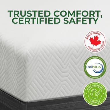 7 Inch Twin Mattress Gel Infused Cool Sleep & Pressure Relief, Medium Firm Mattress CertiPUR-US Certified, Bed in a Box High Density Supportive Reversible Removable Zippered Cover for All Bed Types - Image 5