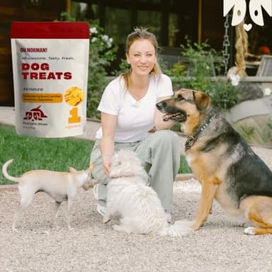 OH NORMAN! Single Ingredient Pumpkin Dog Treats by Kaley Cuoco, Healthy Dog Treats for All Life Stages and Breeds, Air Dried, Ethically Sourced in Canada, 6 Oz - Image 5