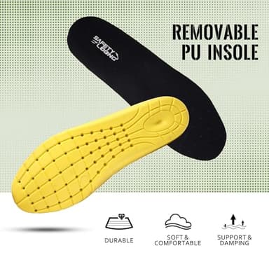 SAFETY LOONG Moc Toe Work Boots for Men Soft Toe Comfortable Full Grain Leather Non Slip Wedge Outsole Construction 6" Workboots 9 - Image 6