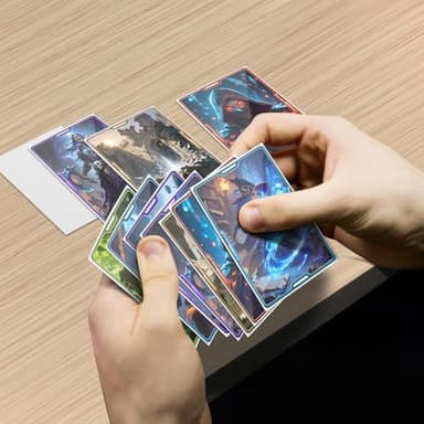 White Matte Card Sleeves for MTG, 300 Pieces Perfect Fit Standard Card Sleeves for Trading Card Sports Cards Baseball Cards TCG Magic, Card Protector for Mini Photo, Sturdy and Nice Shuffling - Image 2