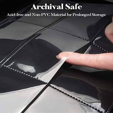 Trading Card Binder 9 Pocket, Fabmaker PU Cover Card Collection Binder for 360 Cards, Premium Card Book, Sturdy Card Holder Folders, Card Album for YuGiOh, MTG, TCG, Game Cards & Sports Cards, Black - Image 4