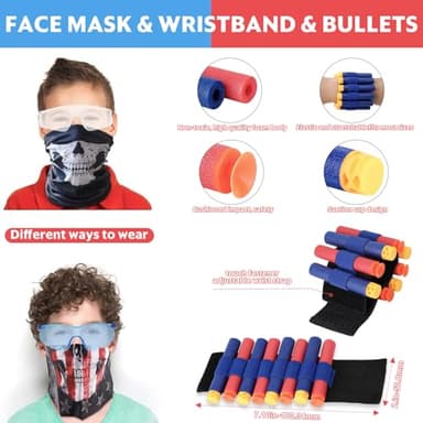 12 Pack Blaster Guns Boys Toy, Party Favors Compatible with Nerf Birthday Party,Easter Basket Stuffers Hand Gun Toys Party Supplies for 3,4,5,6,7,8,9 Years Kids - Image 6