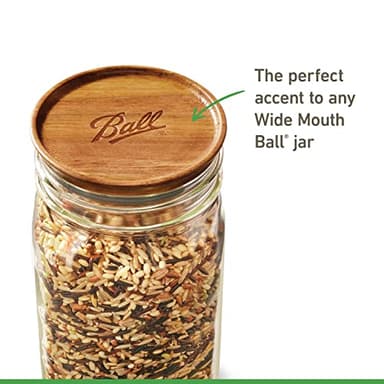 Ball® Jar Lids, 5 Pack Ball Jar Wooden Storage Lids - Image 4