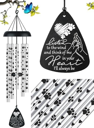 Dog Memorial Gifts for Loss of Dog Pet Bereavement Sympathy Gift Memorial Gifts for Dogs Wind Chime in Memory of Dog Remembrance Passing Away Gift - Image 1