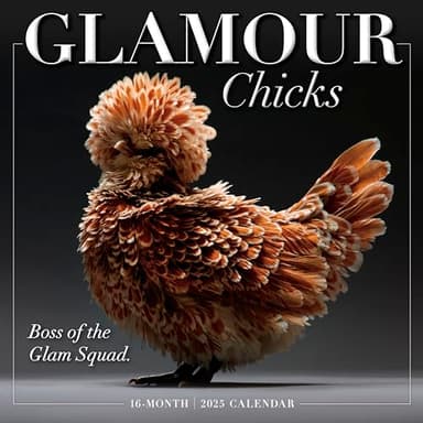Glamour Chicks 2025 Wall Calendar, 16-Month Humor & Comic Calendar, 12" x 12" - Image 1