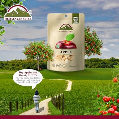 Himalayan Chef Freeze-Dried Fruit – 15g Freeze-Dried Apple, Healthy Organic Fruits Snacks for Kids & Adults | Baby Snacks, Gluten-Free Drieds Fruit for On-the-Go - Image 3