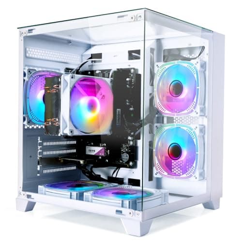 LXZ Desktop Gaming Computer, R7 5700G, 4.4GHz, 32GB DDR4, 1TB NVMe SSD