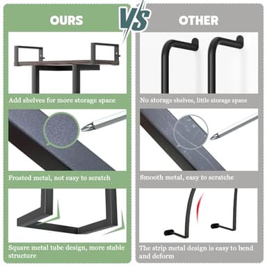 Towel Rack Wall Mounted with Wooden Shelf for Small Bathroom,Multi Towel Storage Racks for Rolled Towels,Bath Towel Holder Over The Toilet for Rv Camper - Image 3