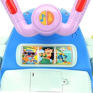 Kiddieland: Activity Plane: Stitch - Disney Light & Sound Foot-to-Floor Vehicle, Interactive Dashboard, Propellers, Push-Pull Handle, Toddlers 12mo+ - Image 3