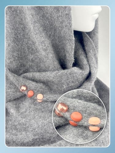 Evnlo 12 Pairs Strong Hijab Magnets Pinless Hijab Pins for Women, Multi Use Magnetic Pins for Scarf Shirts Dress and Clothes - Image 4