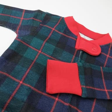 HonestBaby Non-Slip Footed Pajamas One-Piece Sleeper Jumpsuit Zip-Front PJs 100% Organic Cotton for Baby Boys, 24 Months - Image 2