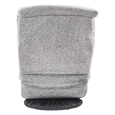 Amazon Basics Swivel Foam Lounge Chair with Headrest, Floor-Compatible, Adjustable, Gaming, 26.3D x 23.5W x 13.7H in, Grey - Image 5