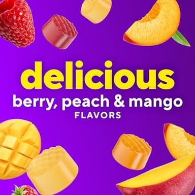 vitafusion Probiotic Gummy Supplements, Raspberry, Peach and Mango Flavors, Probiotic Nutritional Supplements With 5 Billion CFUs, 35 Day Supply, 70 Count - Image 7