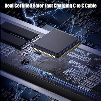 3-Pack Black [3.3FT+6.6FT+6.6FT] 60W USB C to USB C Cable, Type C Fast Charging Cable for iPhone Air 17 16e 16 15 Pro Plus Pro Max，for Galaxy S25, for iPad Pro/Air/mini, for MacBook Pro/Air and More - Image 7