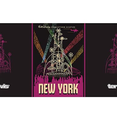 Tervis Disney Mickey Mouse One : Walt’s Plane - Travel Poster New York Triple Walled Insulated Tumbler Keeps Drinks Cold & Hot, 20oz - Stainless Steel - Image 4