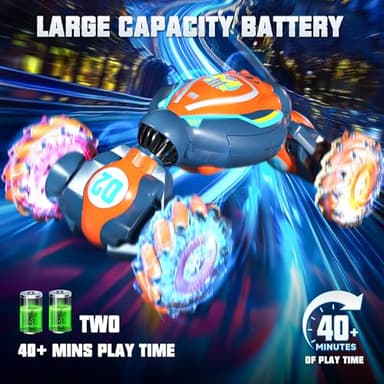 Remote Control Car Toy for Ages 8-13, Gesture Sensing RC Stunt Car with 3 Sensor Modes, Lights & Music, 4WD All Terrain Hand Controlled RC Toys for Kids, Birthday Gifts for Boys & Girls - Image 4