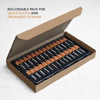 Duracell Coppertop AA Alkaline Batteries with POWER BOOST Ingredients, 28 Count, Long-Lasting Alkaline in Re-closable Pack for Quick Access and Organized Storage - Image 2