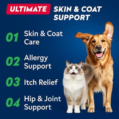 StrellaLab Wild Alaskan Salmon Oil for Dogs - Natural Omega 3 for Dogs & Cats, Itch & Allergy Relief, Skin & Coat Support - Fish Oil Liquid, EPA+DHA Fatty Acids for Hip&Joint, Immune&Heart Health 8 Oz - Image 2