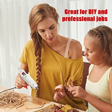 KeLDE 40W Fine Tip Hot Glue Gun Kit, With 10pcs Glue Sticks 0.43x4" High Temperature Melting For Precise Handcraft, DIY Project, Home Decor, Repairs - Image 6
