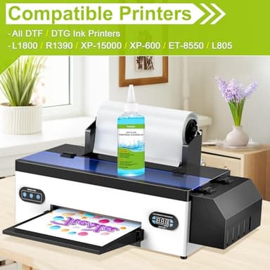 CenDale Premium DTF Printhead Cleaning Solution - Universal Printhead Cleaner Kit for Any DTF & DTG Printers, Print Head Cleaning Kit for Epson ET8550 L1800 XP15000 R1390 XP600 Ink Printer (100ML) - Image 5