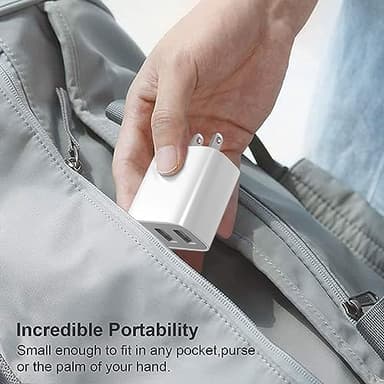 XIANGHONGYIAN 3-Port USB Wall Charger, 3 Pack Compatible with iPhone 14/13/12/11 Pro Max, Mini, SE, XR, XS MAX, XS, X, 8 Plus, iPad Pro, Air, Mini, Samsung Galaxy S5 S6 S7 Edge, LG, Android and More - Image 5