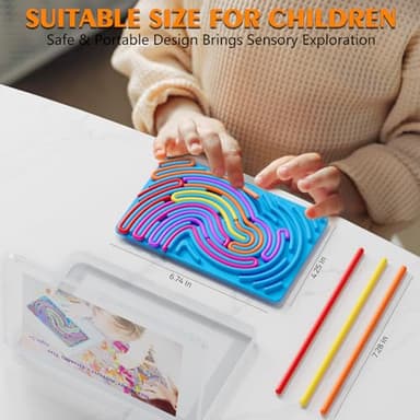 Sensory Fidget Toys for Kids Toddler Boys ,Sensory Activity Board for Stress Anxiety Autistic ADHD, Calm Down Travel Airplane Essentials Toys for 3+ Year Old, Stuffers Gifts for Teen Girls - Image 6