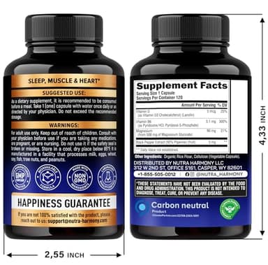 Magnesium Glycinate 500 mg - Chelated Supplement - 98% High Absorption - Support for Sleep, Muscle & Heart Health - Made in USA, Lab Tested & Non-GMO - 120 Capsules - Image 2
