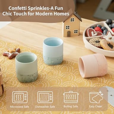 Moonkie Baby Training & Sippy Cup Set | 4 Months+ | Baby-Led Weaning Essential | Gift (Blush Cup Set, 2 Pack) - Image 7