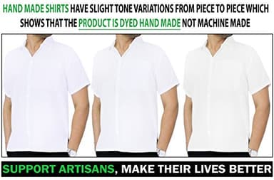 HAPPY BAY Men's Short Sleeve Button Down Summer Solid Shirts Casual Camp Vacation Shirt Beach Business Work Shirt Tees with Pocket 4XL White Plain - Image 2